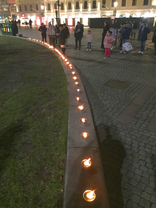 Ljusmanifestation 2018