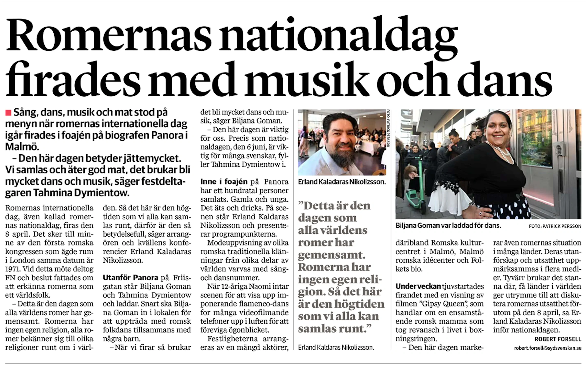 Romska Kulturcentret i Malmö 8 april 2022