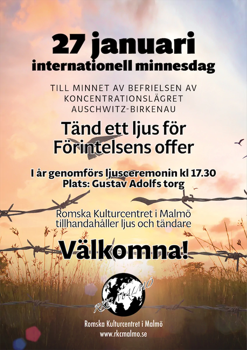 Romska Kulturcentret i Malmö Ljusmanifestation