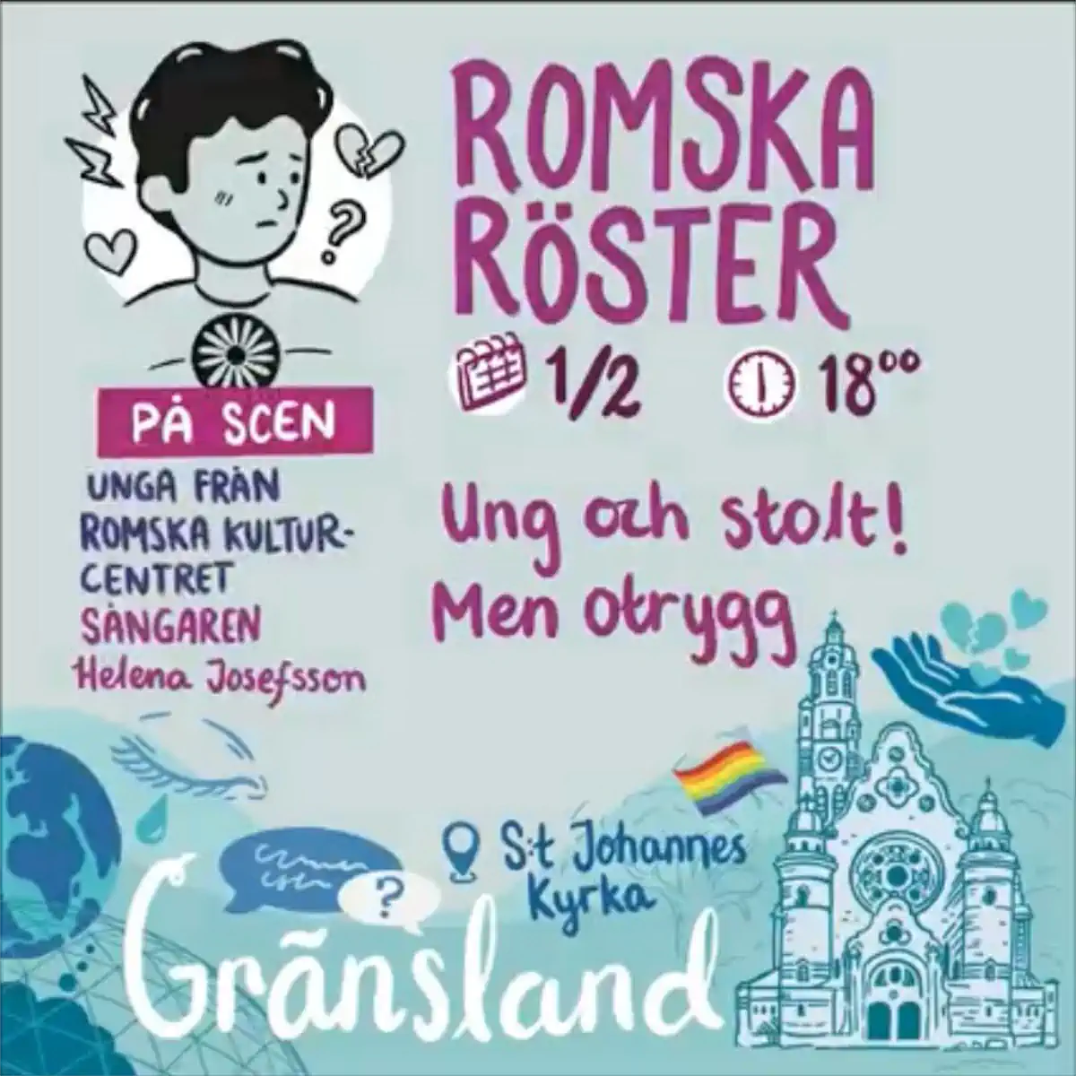 Romska Kulturcentret i Malmö Ljusmanifestation