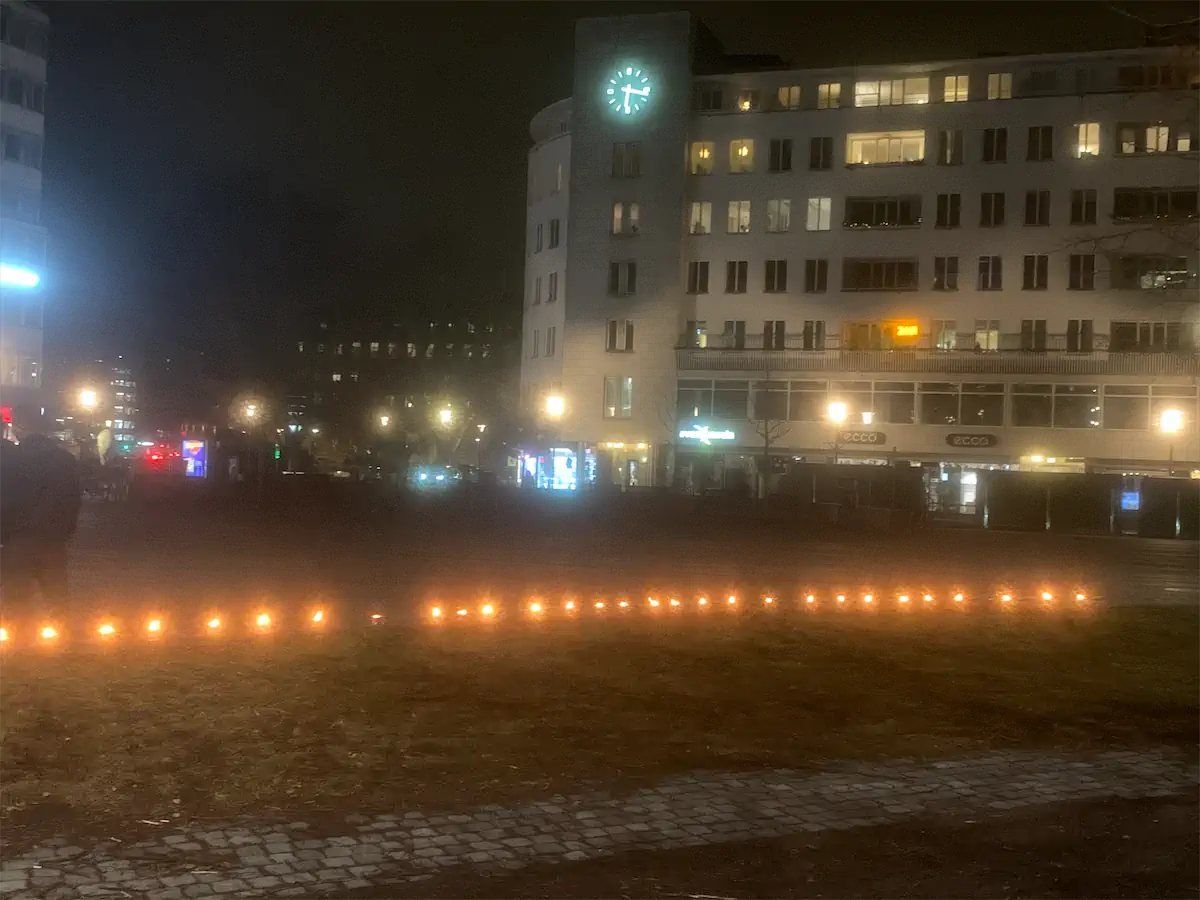 Romska Kulturcentret i Malmö Ljusmanifestation
